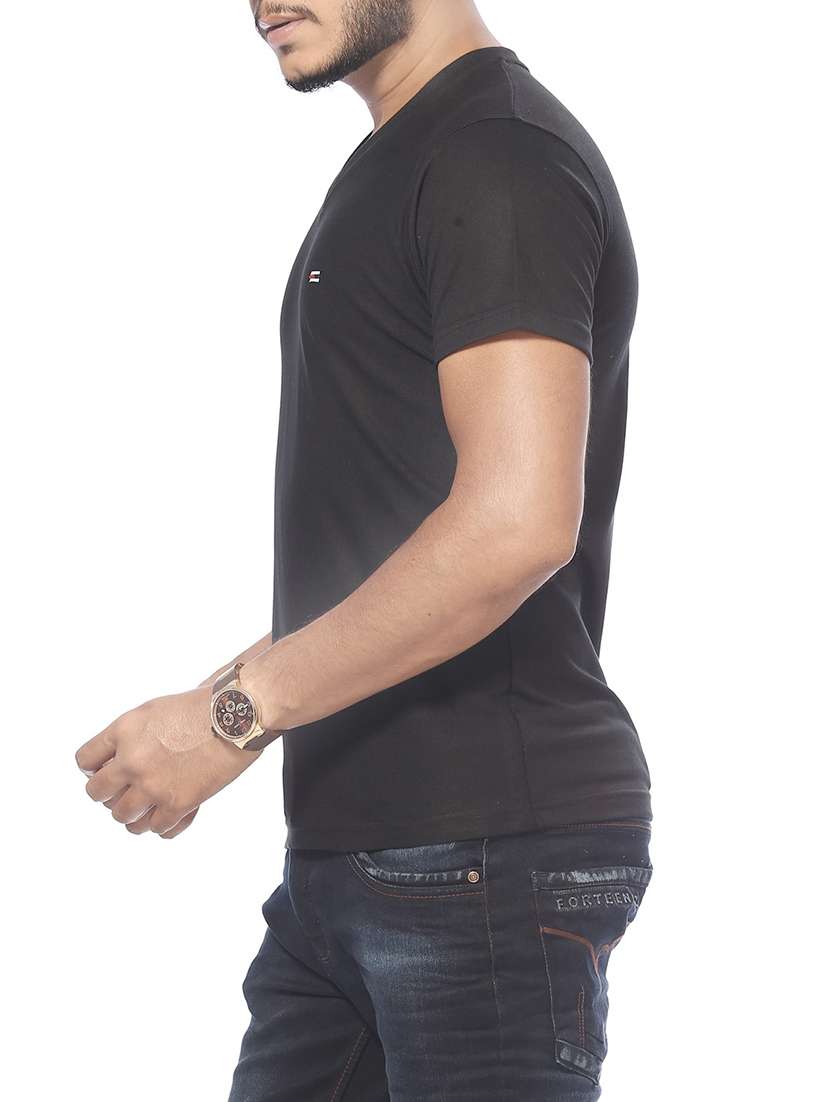 black cotton t-shirt - 14332877 -  Standard Image - 1