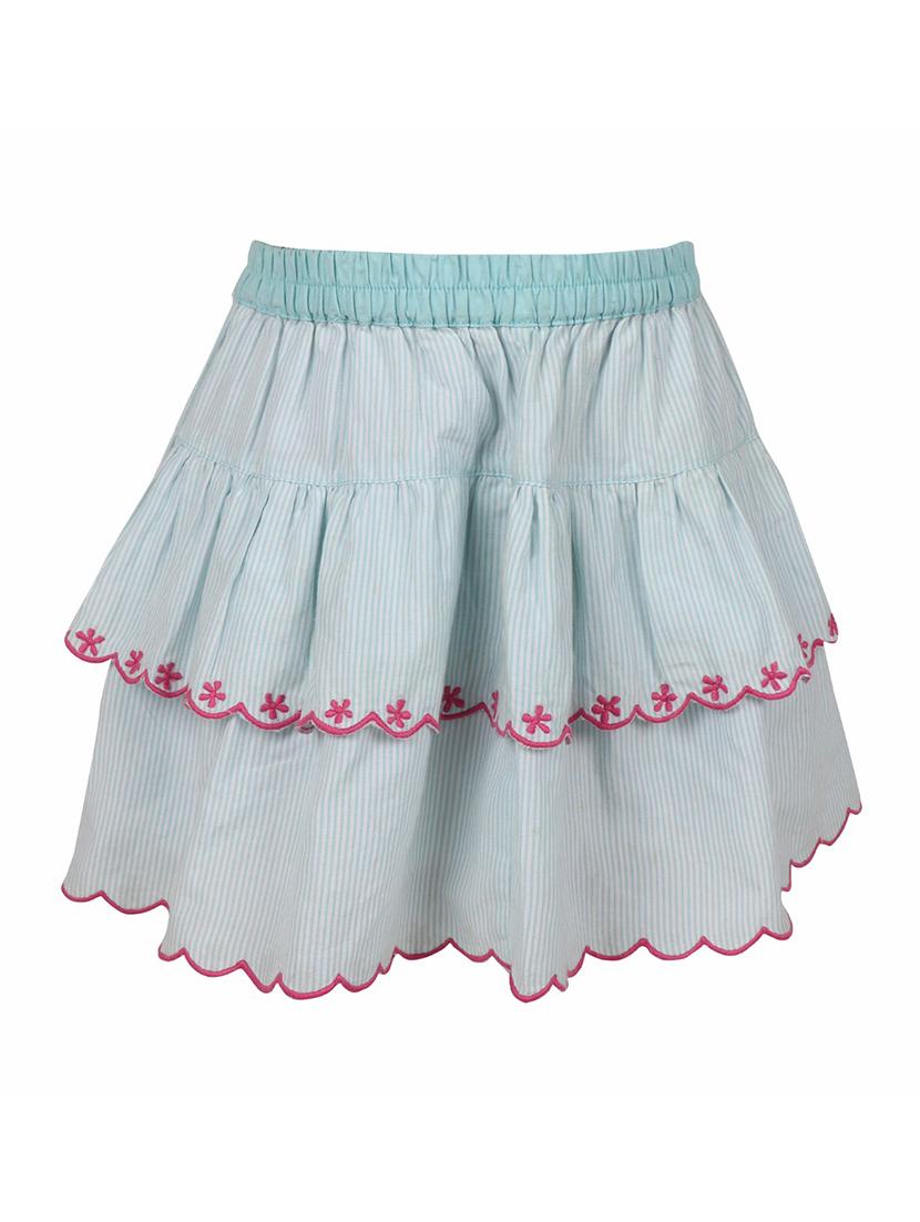 light blue cotton skirt - 14333874 - Standard Image - 1