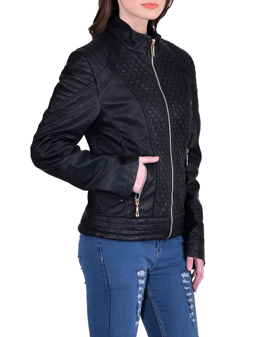 black leatherette jacket - 14335375 -  Standard Image - 1