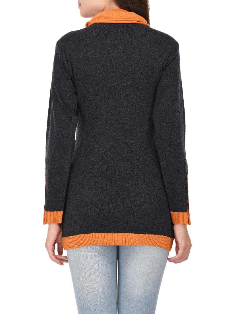 grey woollen pullover - 14335885 - Standard Image - 1