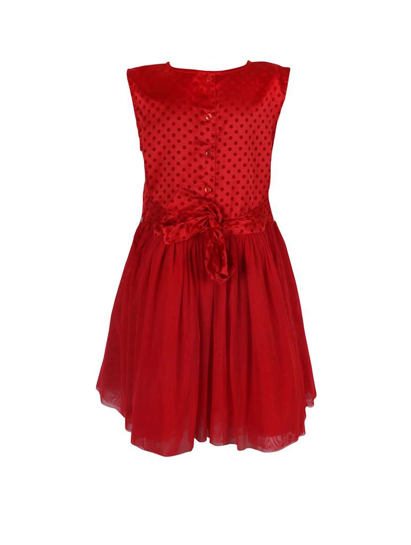 girls round neck sleeveless frock - 14336002 -  Standard Image - 1