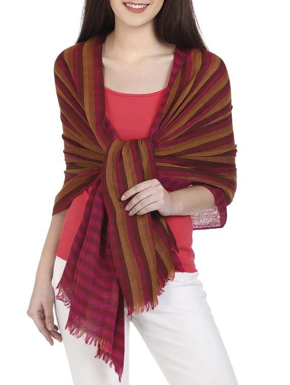 multi colored woollen stole