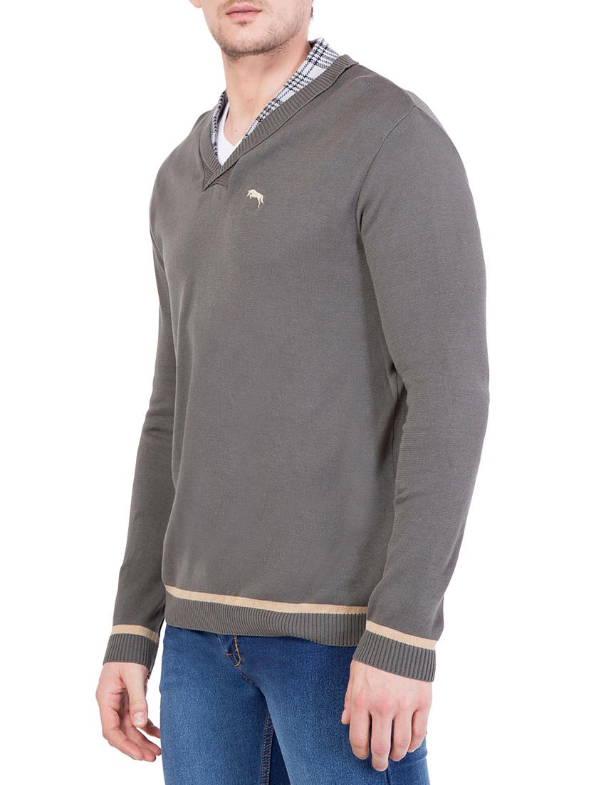 grey cotton pullover - 14348653 - Standard Image - 1