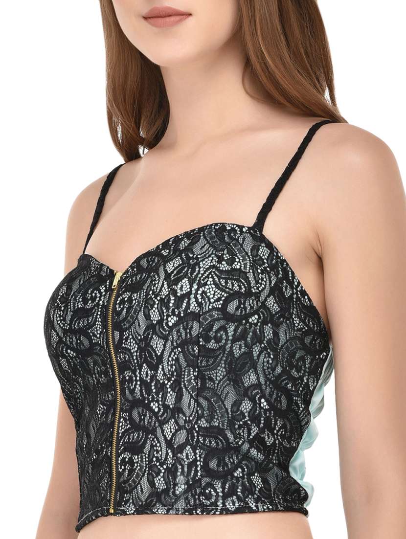 black lace lette bra - 14349059 -  Standard Image - 1