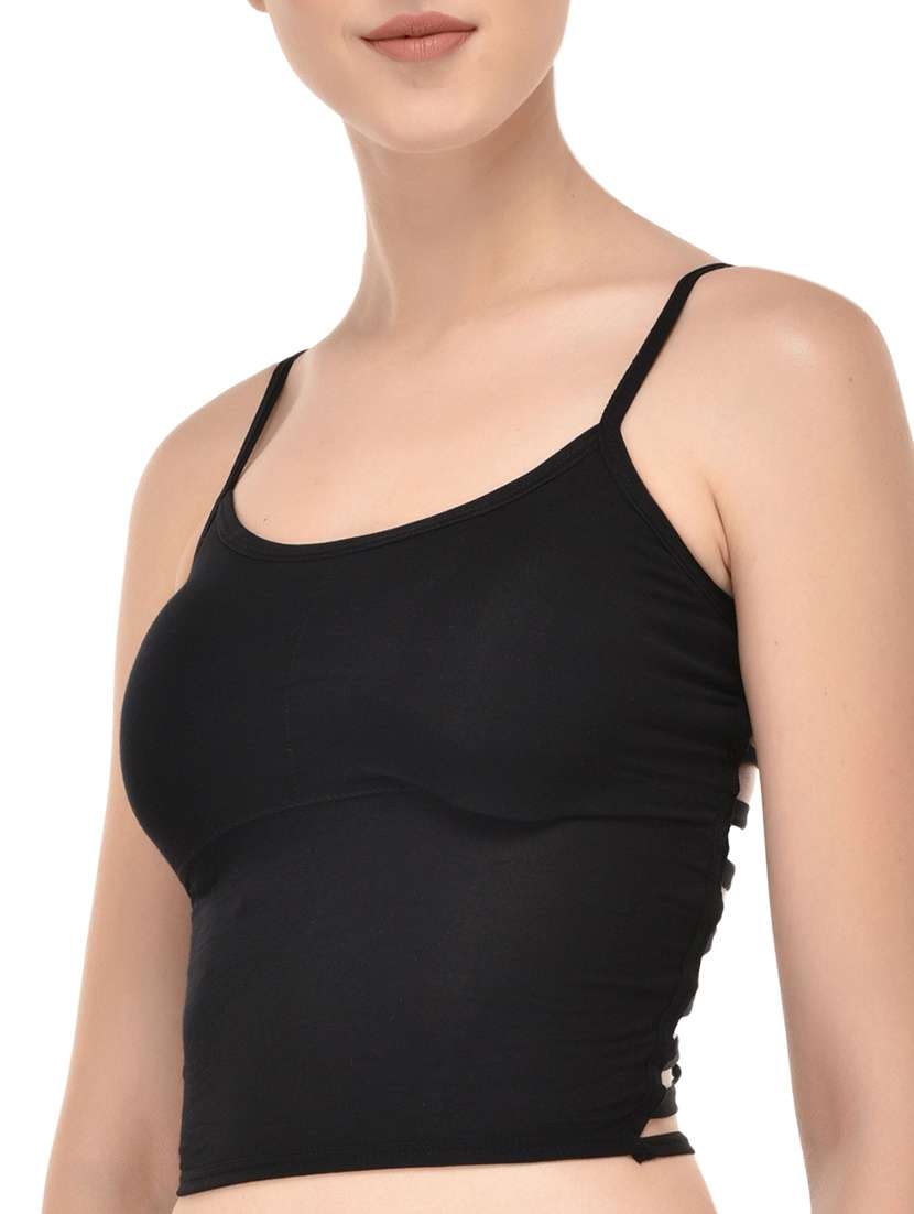 black cotton camisole - 14349079 -  Standard Image - 1