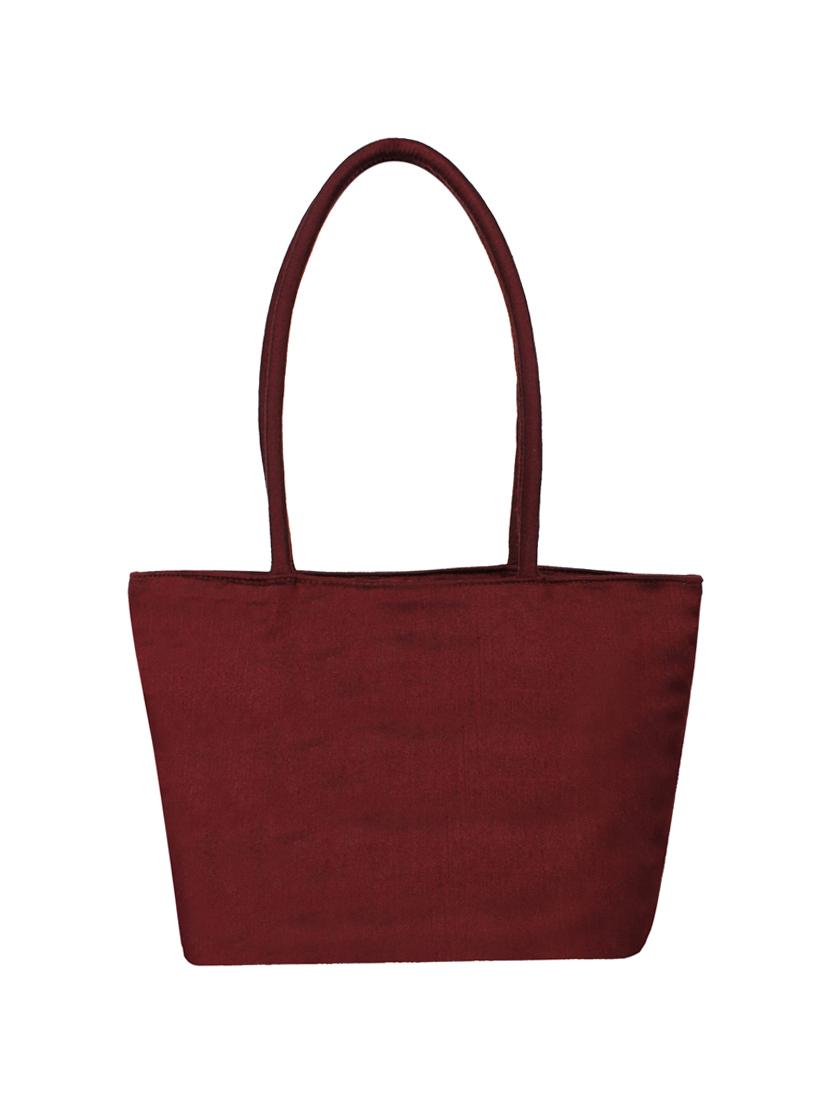 brown silk handbag - 14349309 - Standard Image - 1
