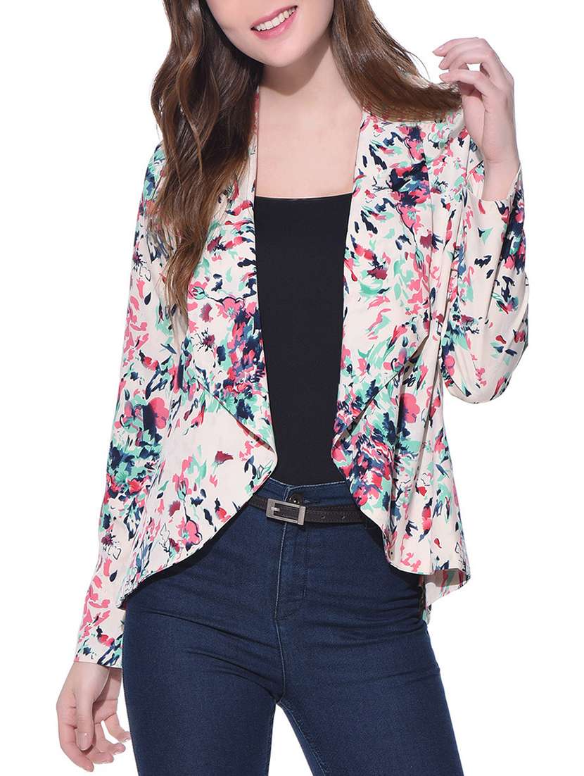 multicolored printed jacket