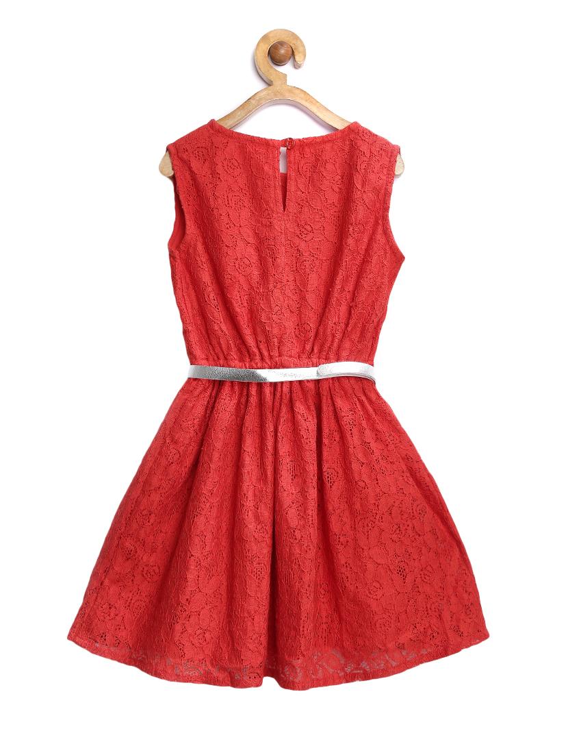 girls round neck sleeveless frock - 14358839 -  Standard Image - 1