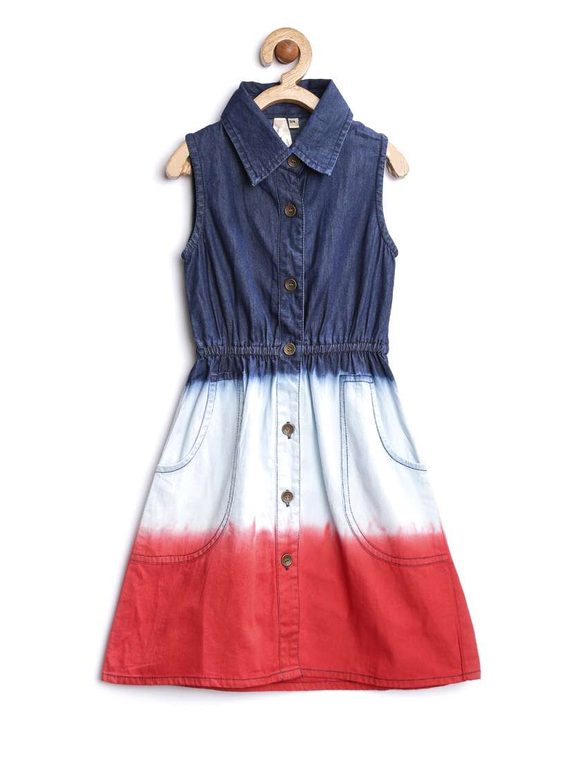 girls collared sleeveless frock