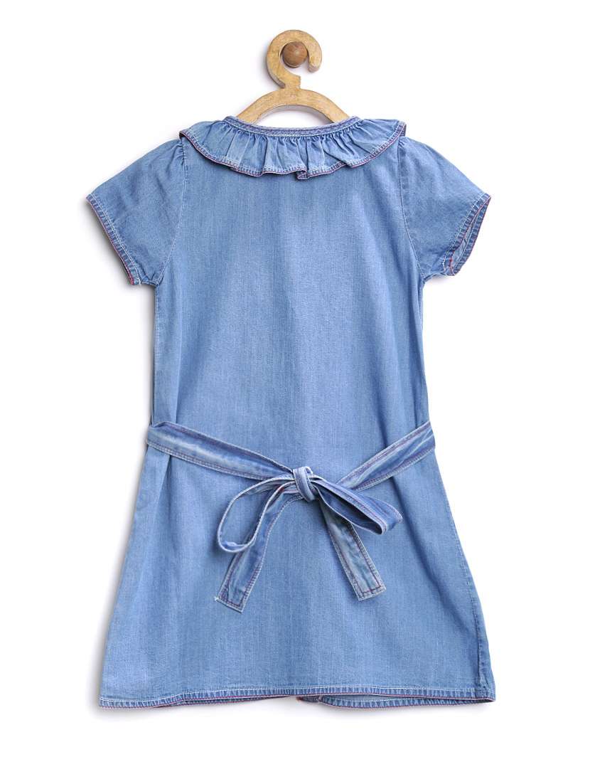 girls collared short sleeves frock - 14358842 -  Standard Image - 1