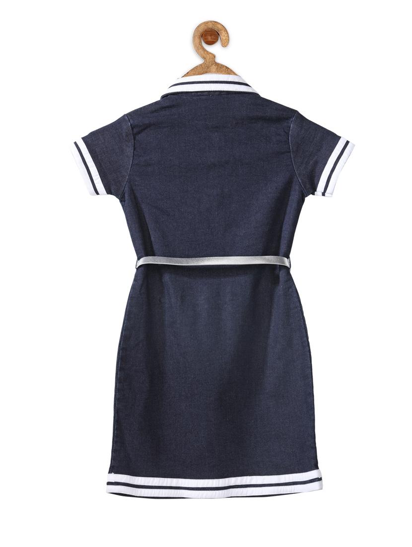 girls collared short sleeves frock - 14358870 - Standard Image - 1