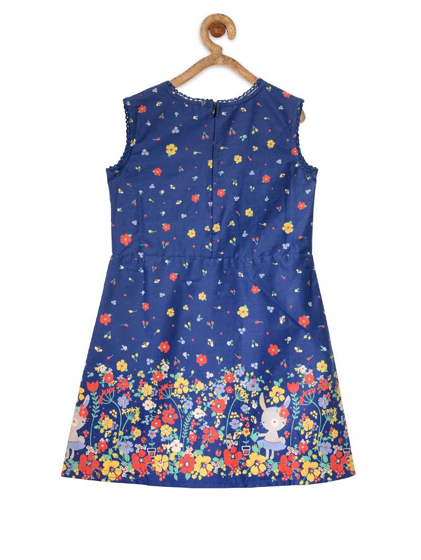 girls round neck sleeveless frock - 14358871 - Standard Image - 1