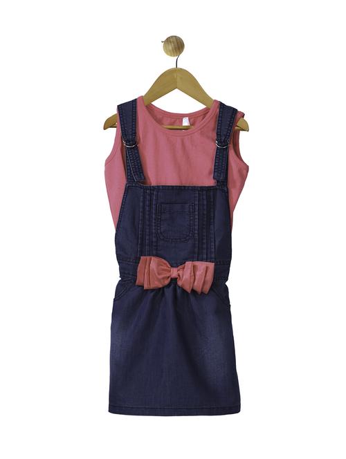 pink cotton dungarees twin sets & jump suit - 14359008 - Standard Image - 0