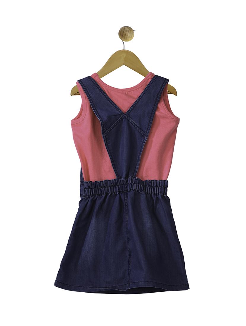 pink cotton dungarees twin sets & jump suit - 14359008 - Standard Image - 1