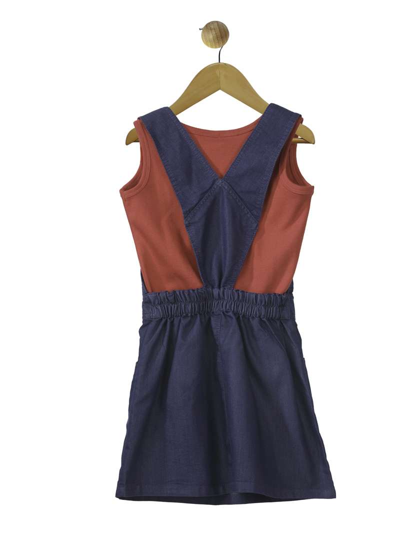 red cotton dungarees twin sets & jump suit - 14359010 -  Standard Image - 1