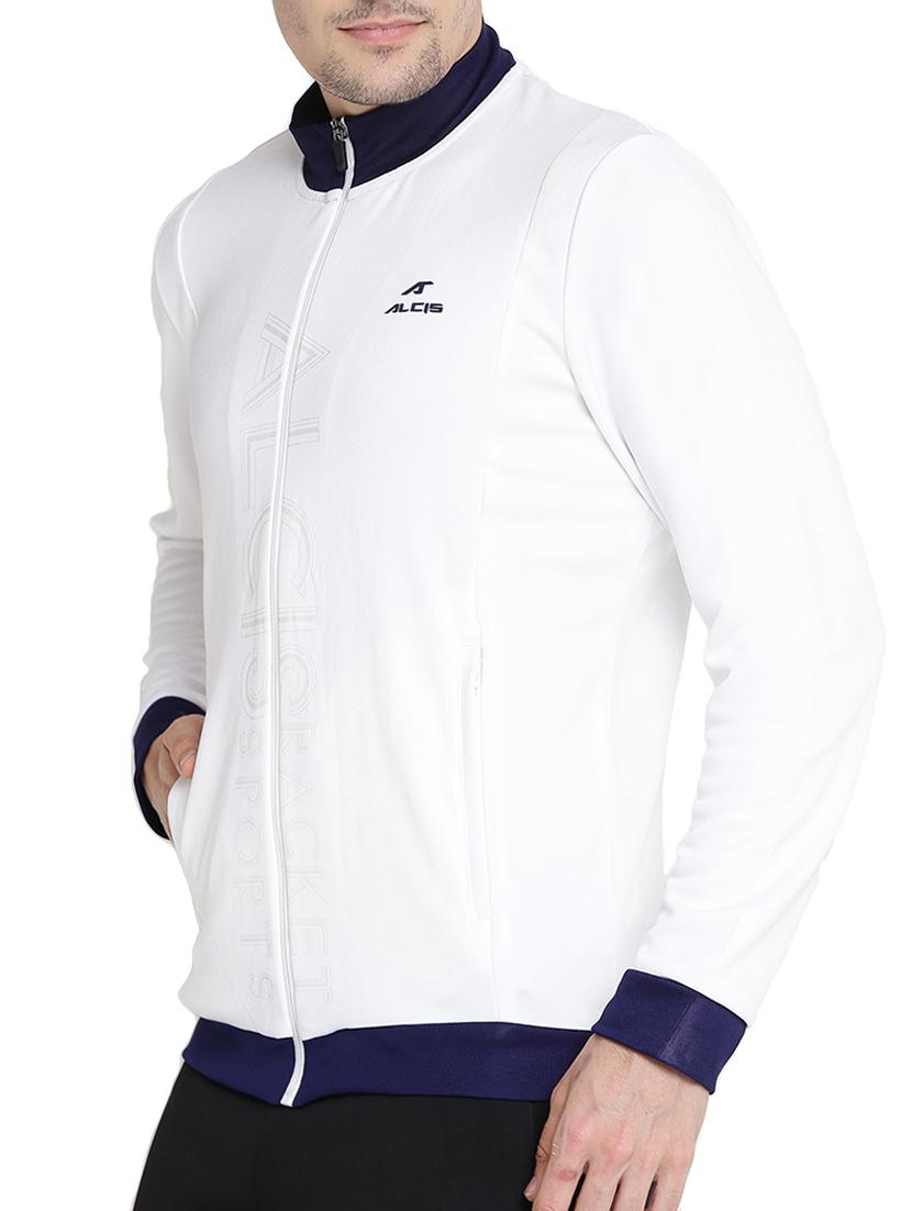white polyester bomber jacket - 14359037 - Standard Image - 1
