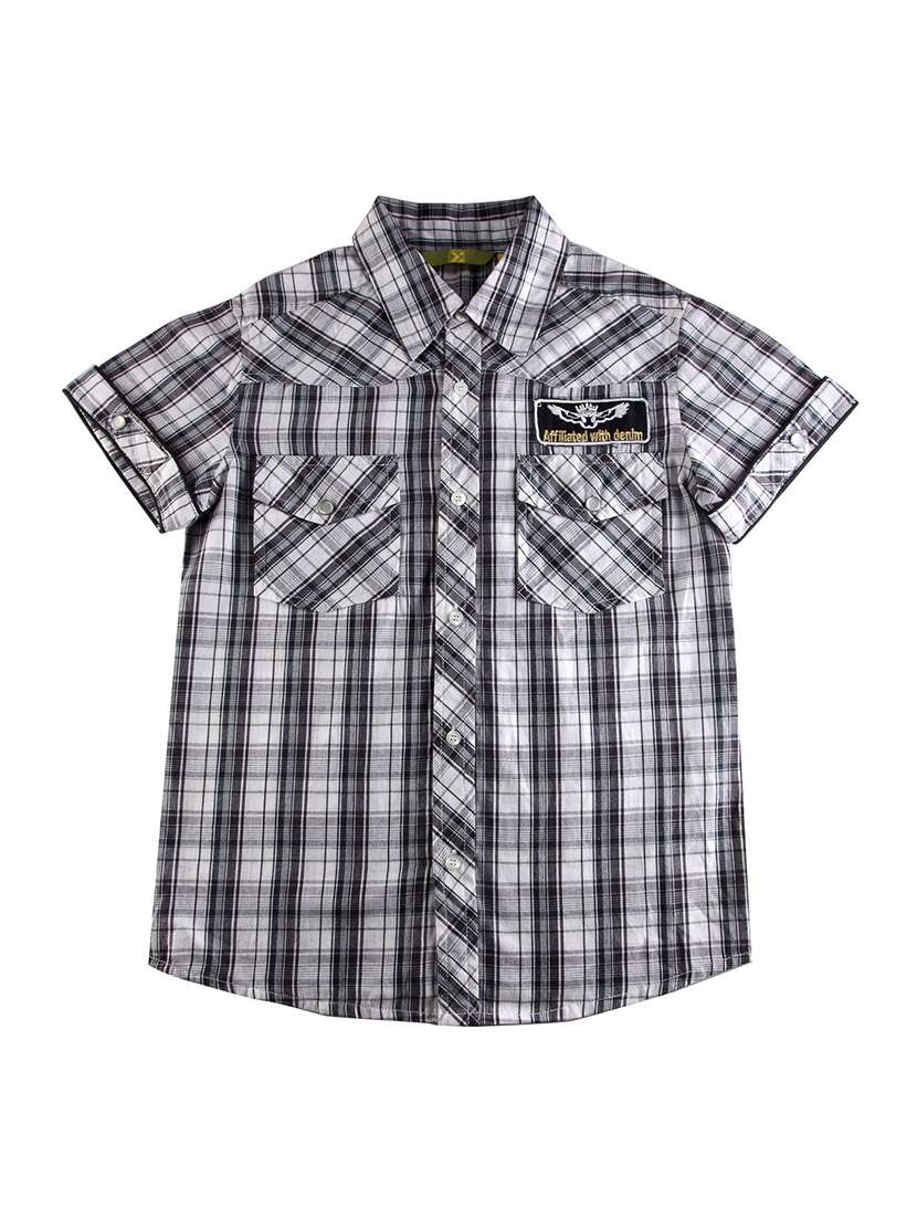 pocket patch checkered shirt
