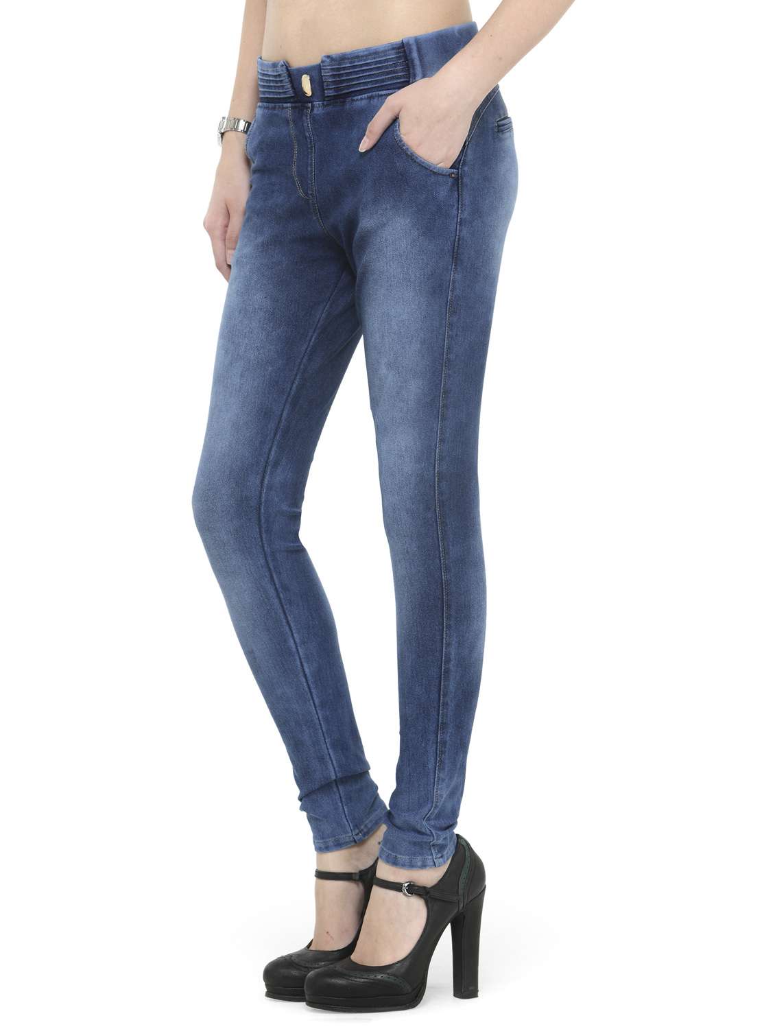 blue denim jeggings - 14366618 - Standard Image - 1