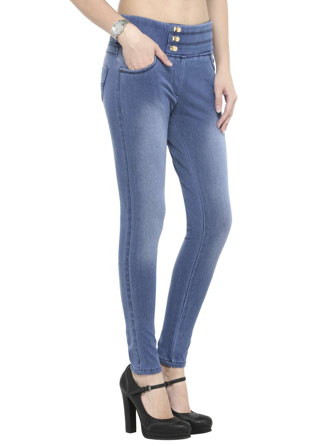 blue denim jeggings - 14366619 -  Standard Image - 1