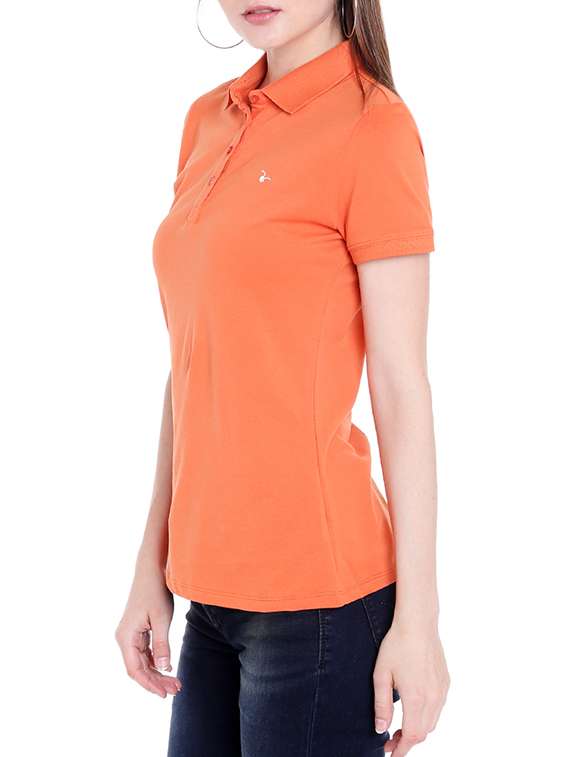 orange cotton t-shirt - 14367789 -  Standard Image - 1