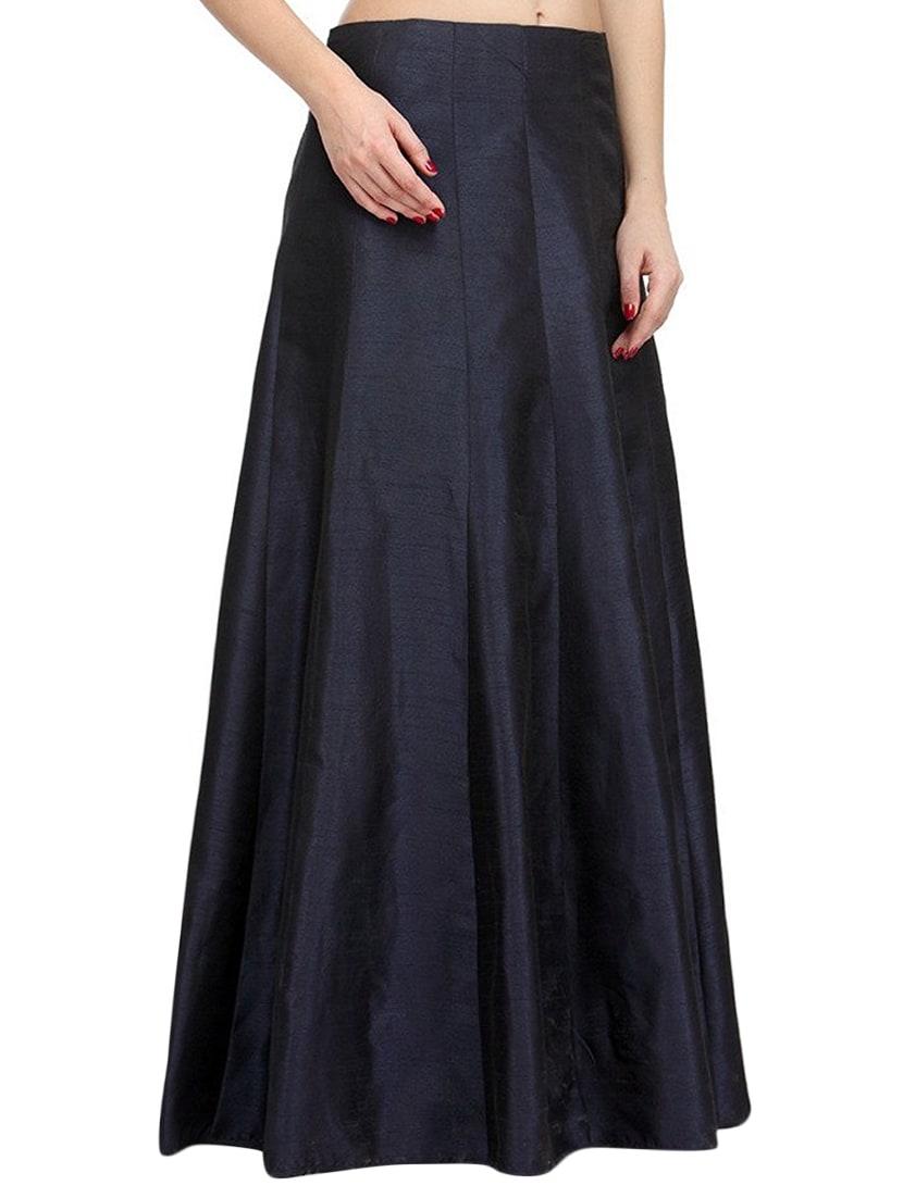 navy blue dupion silk aline skirts - 14369593 -  Standard Image - 1