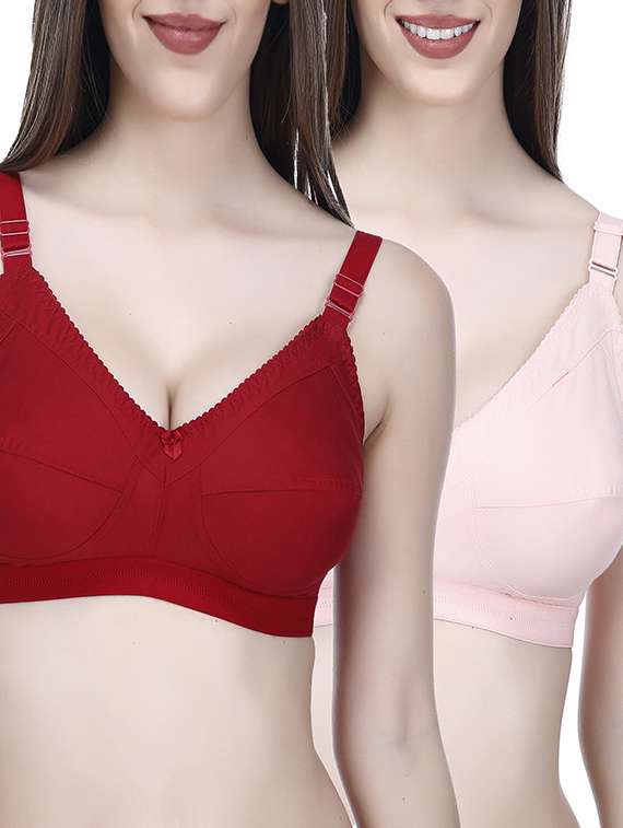 set of 2 bow patch bra 