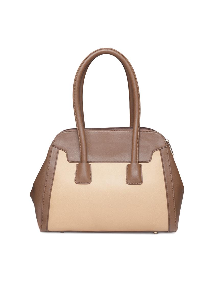 beige leatherette  regular handbag - 14373232 -  Standard Image - 1
