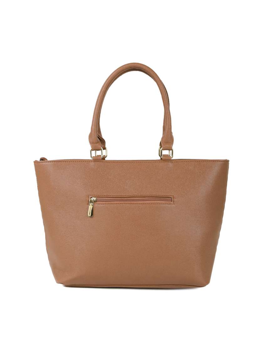 tan leatherette  regular handbag - 14373241 -  Standard Image - 1