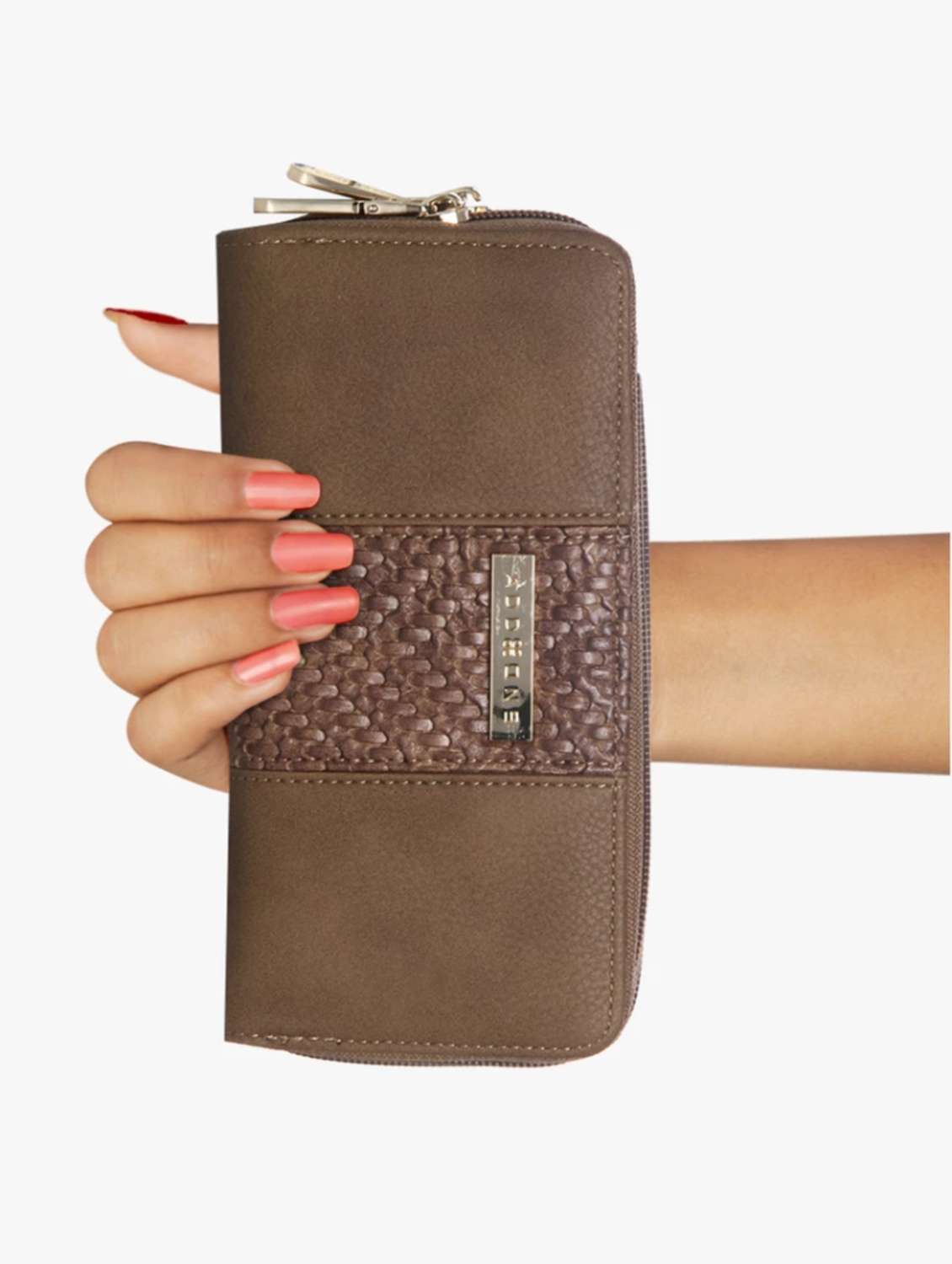 brown leatherette wallet - 14373248 -  Standard Image - 4