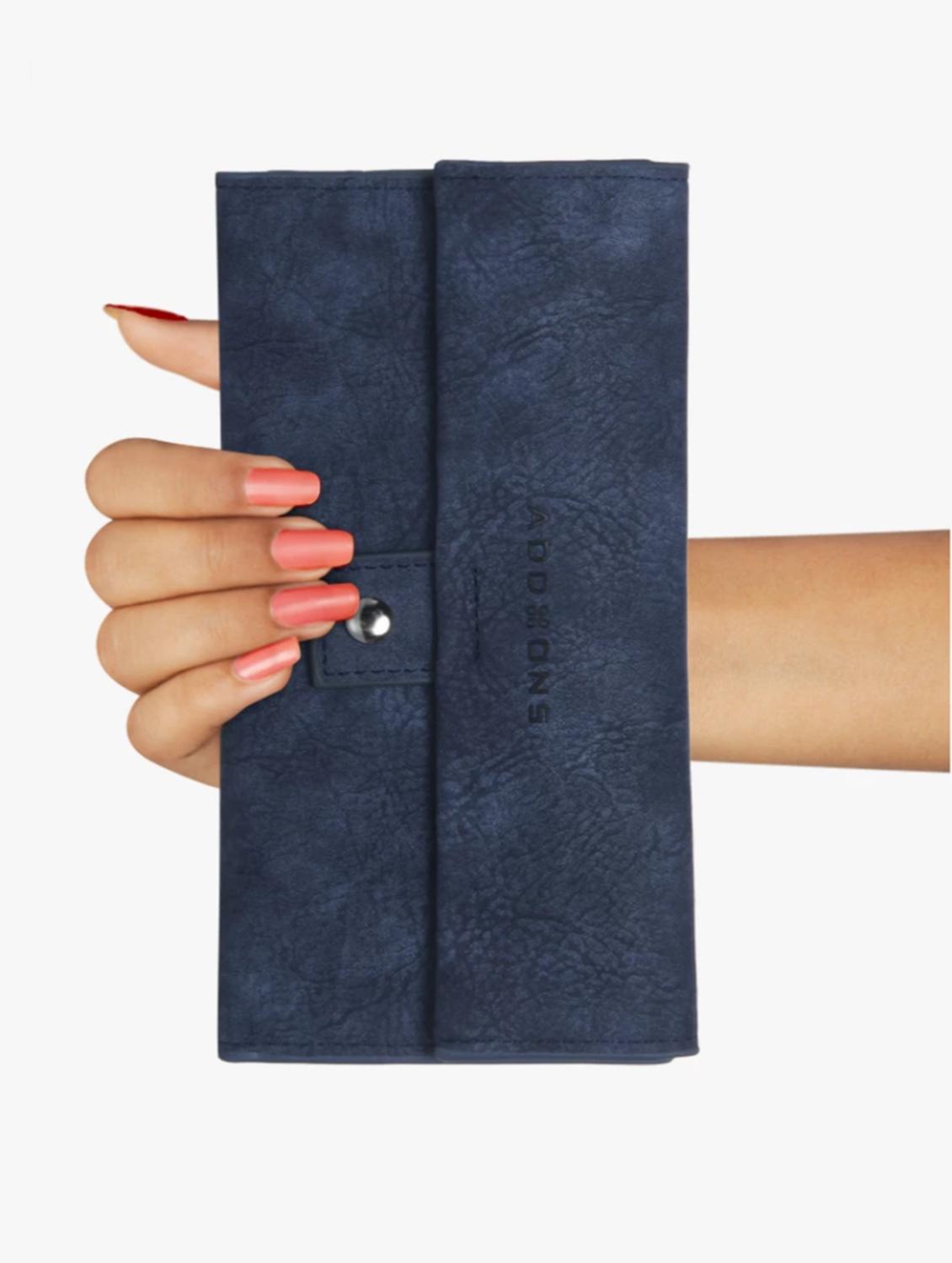 blue leatherette wallet - 14373250 - Standard Image - 4