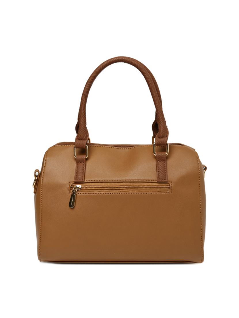 tan leatherette handbag - 14373261 -  Standard Image - 1