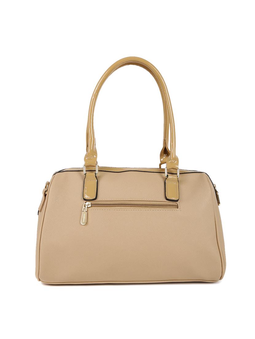 beige leatherette handbag - 14373263 -  Standard Image - 1