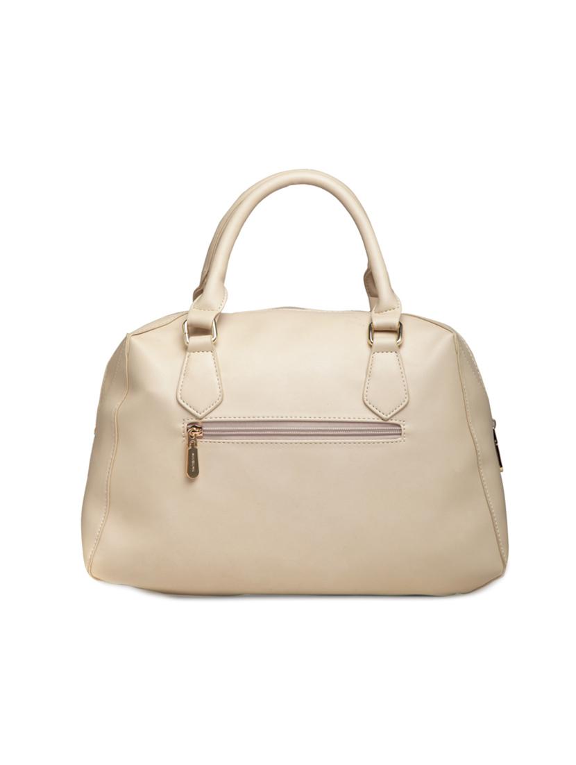 cream leatherette handbag - 14373269 - Standard Image - 1