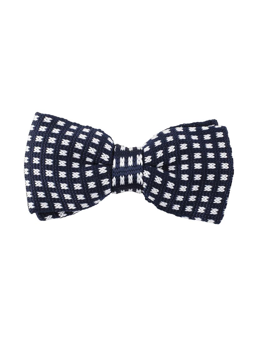 blue micro fibre bow tie - 14375066 -  Zoom Image - 0