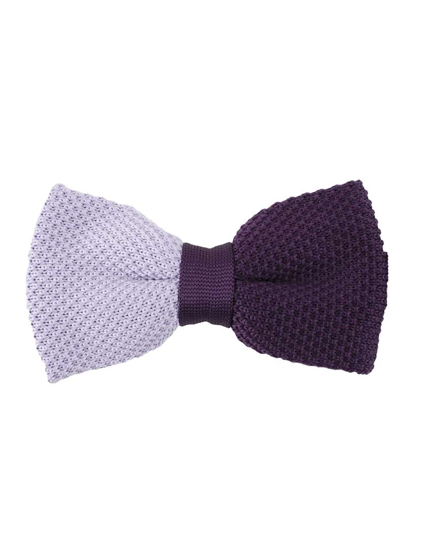 purple micro fibre bow tie