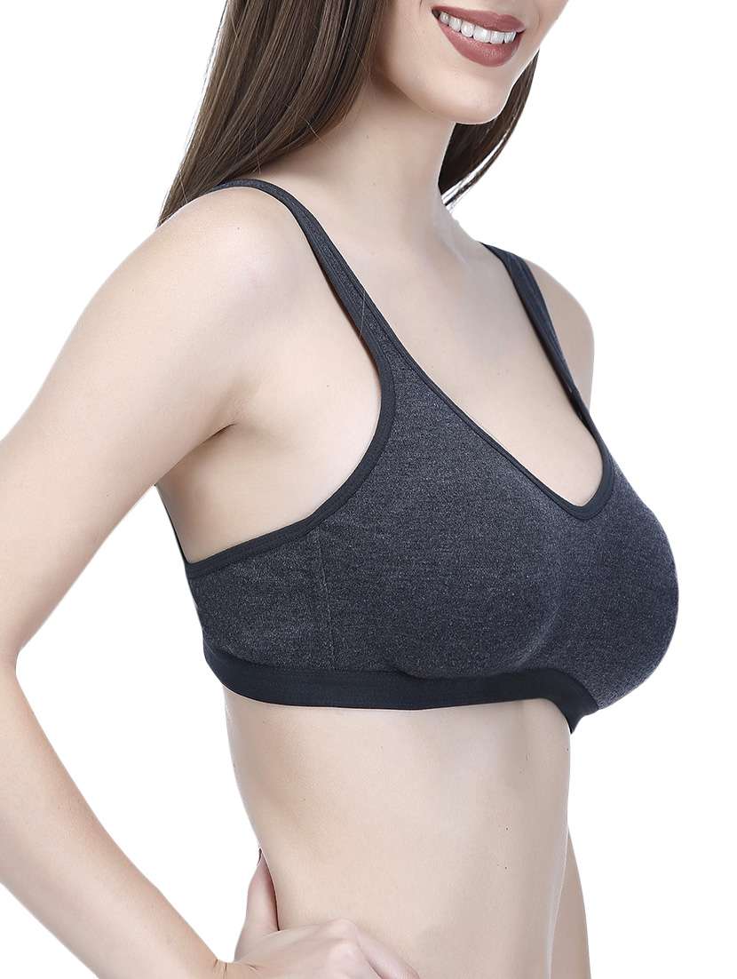 grey full coverage bra - 14376042 - Standard Image - 1