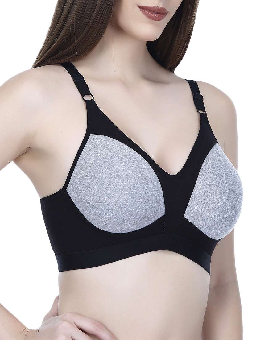 contrast detail solid bra  - 14376054 -  Standard Image - 1