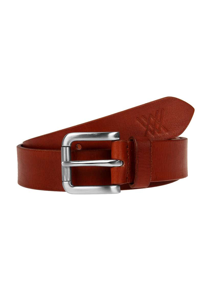 auburn brown leather belt
