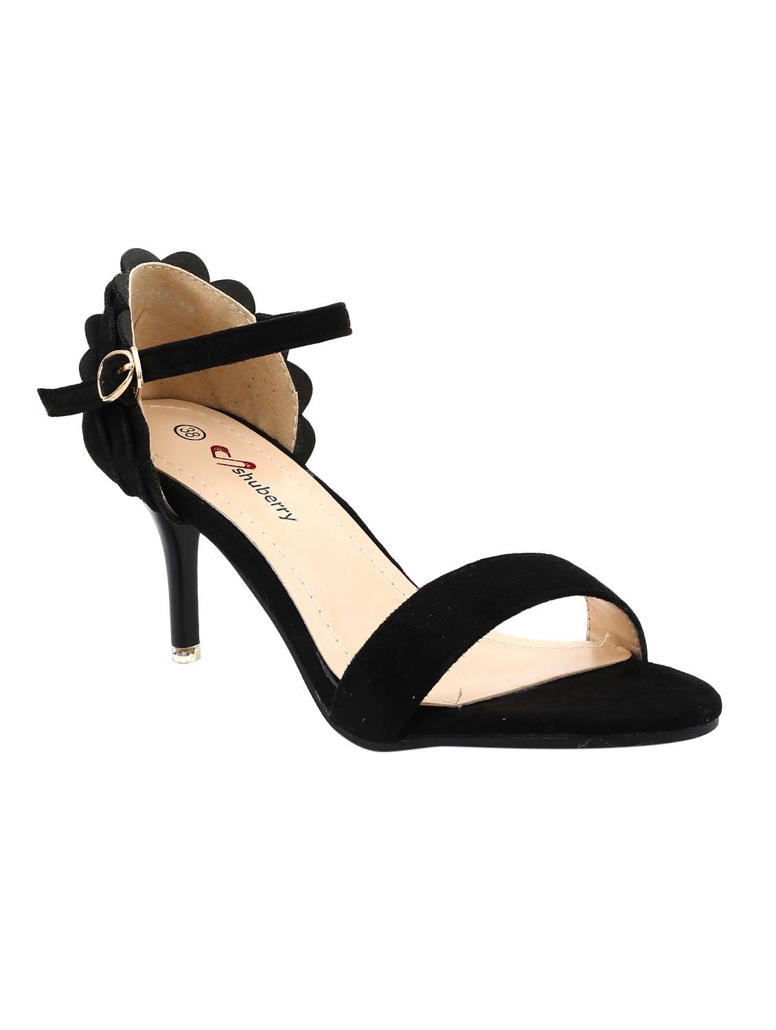 black ankle strap sandal