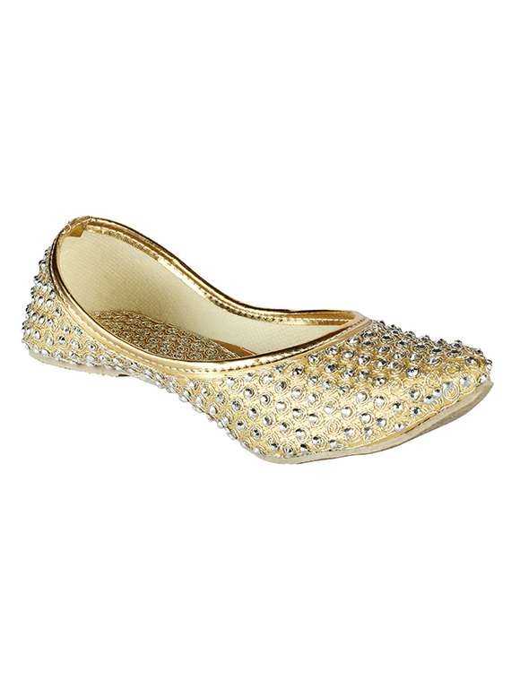 gold slip on jutis