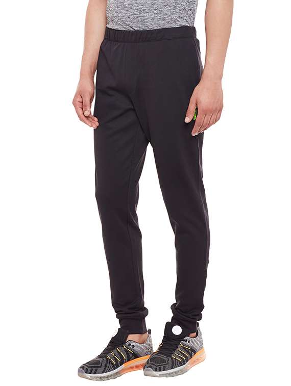 black cotton track pant - 14389854 -  Standard Image - 1