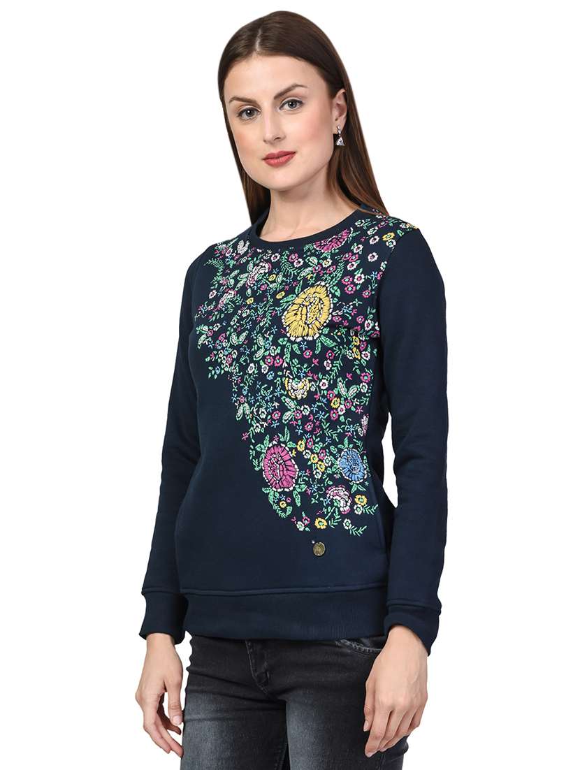 navy blue fleece sweatshirt - 14391162 -  Standard Image - 1