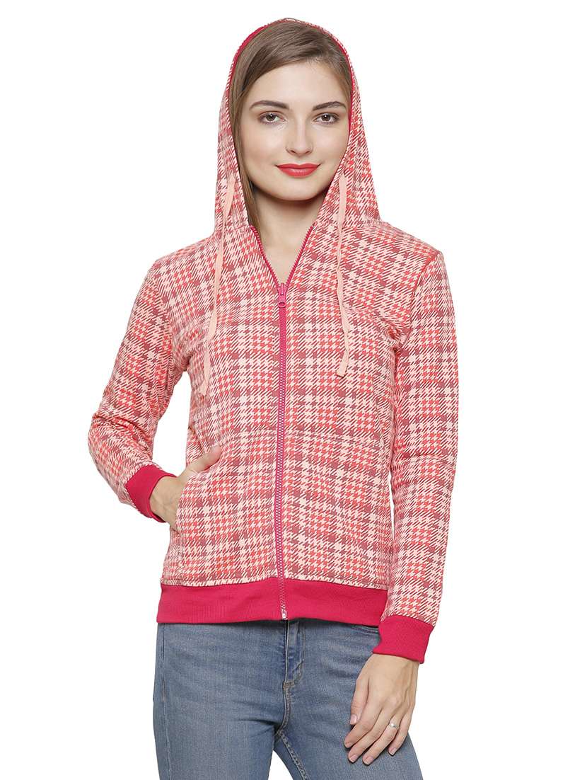 pink cotton reversible jacket - 14393328 - Standard Image - 1