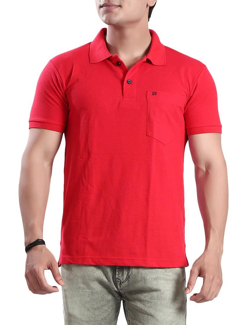 red solid t-shirt - 14393952 -  Zoom Image - 0