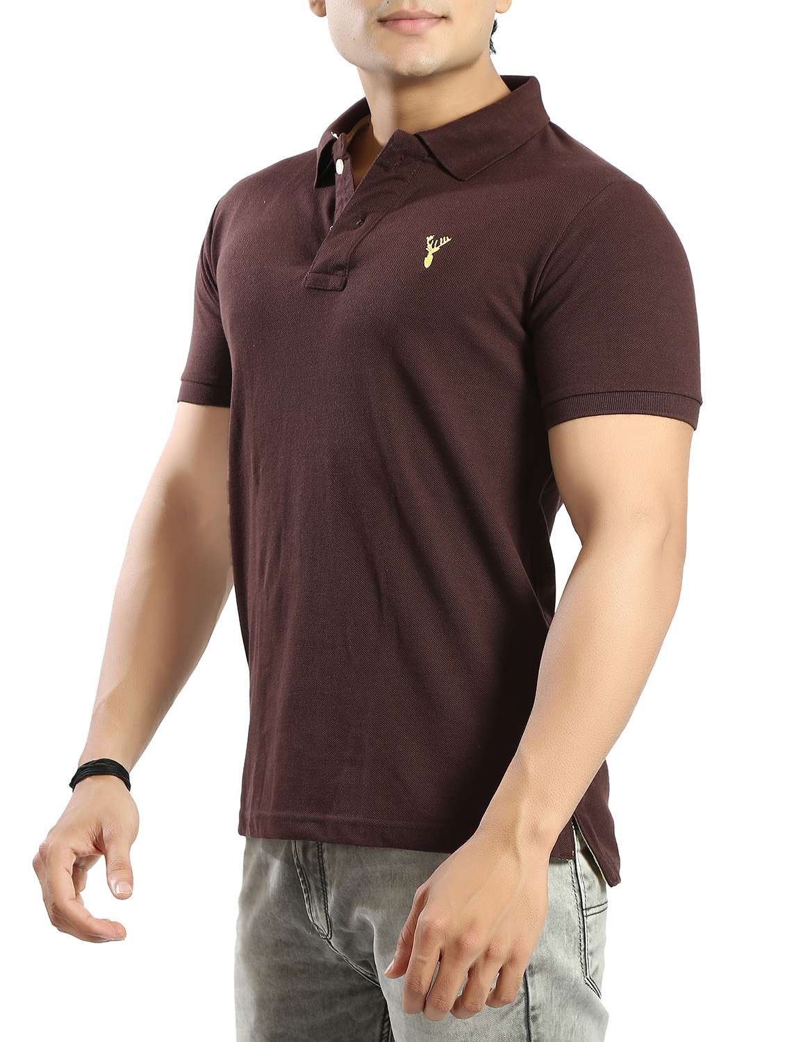 brown cotton t-shirt - 14393968 -  Standard Image - 1