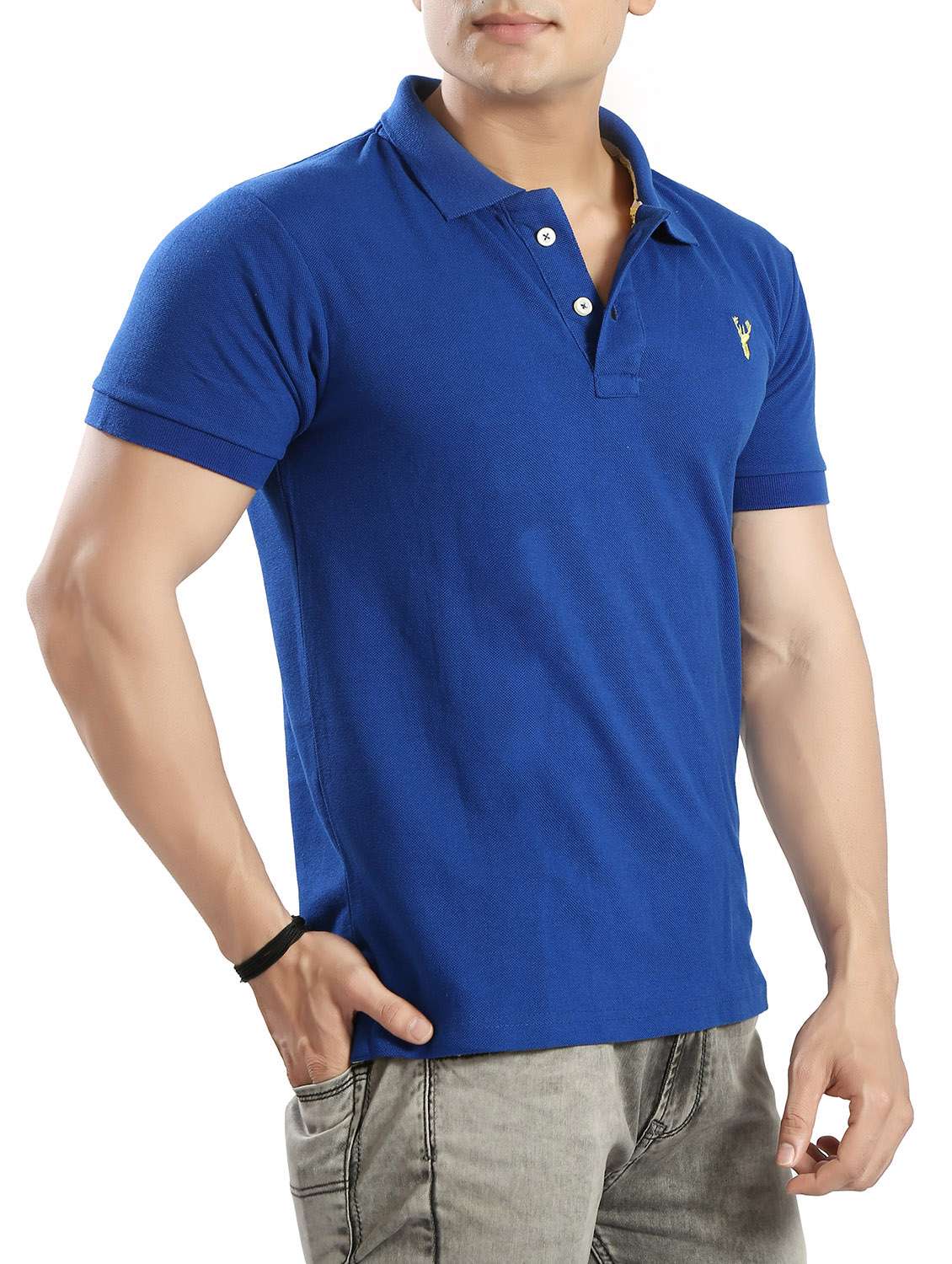 blue cotton t-shirt - 14393981 - Standard Image - 1