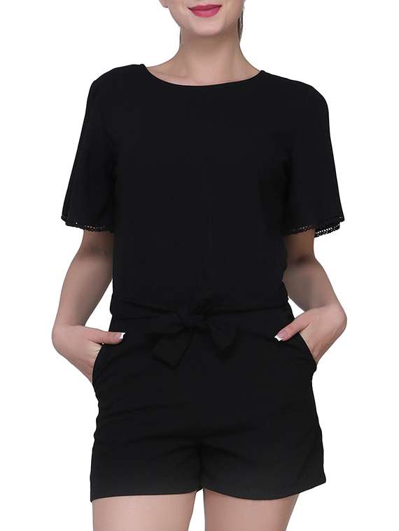 black casual romper