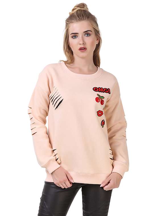 women's placement print sweatshirt