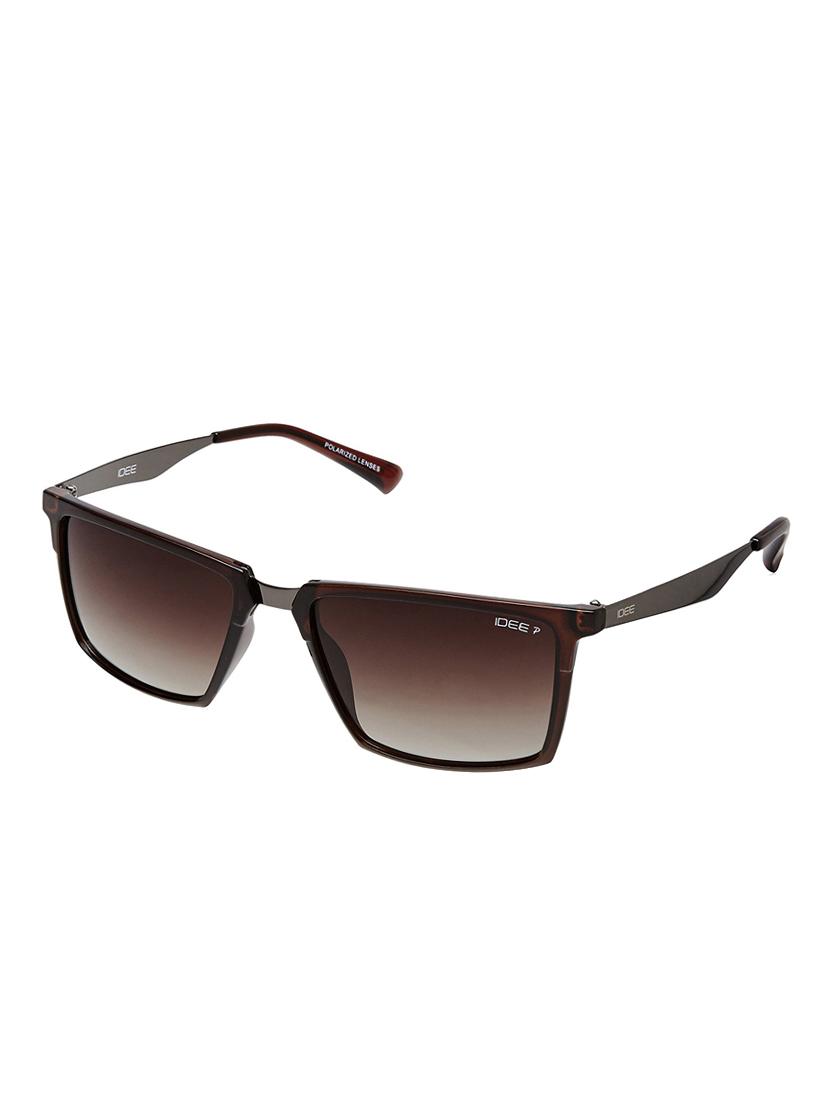 idee polarized square unisex sunglasses - (ids2234c3psg|55|brown gradient color) - 14410860 -  Standard Image - 1
