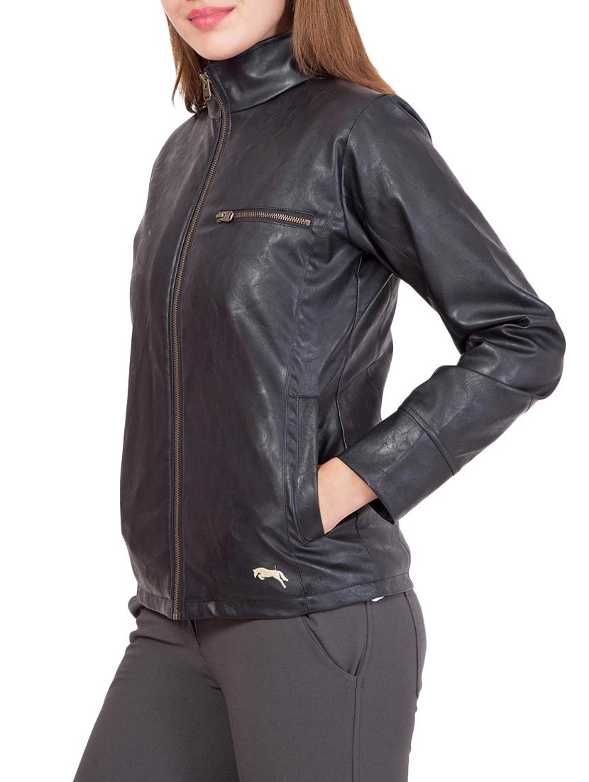 black pu leatherleatherette jacket - 14414389 - Standard Image - 1